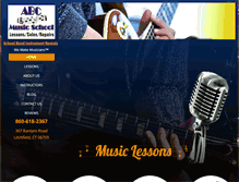 Tablet Screenshot of abcmusicschool.com